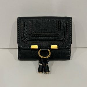 Auth Chloé Bifold Black Wallet